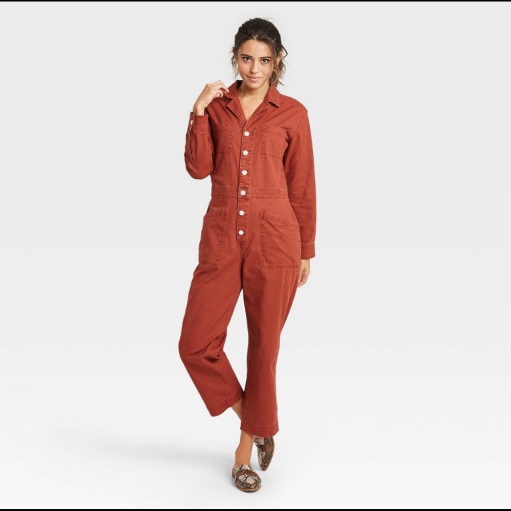 [SOLD] NWOT brown/ rust boilersuit